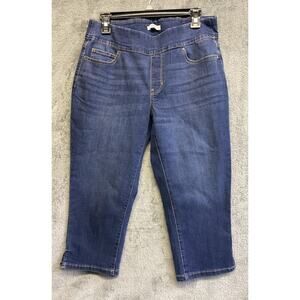 Croft & Barrow Women’s Navy Pull On Capris Size 8 NWT